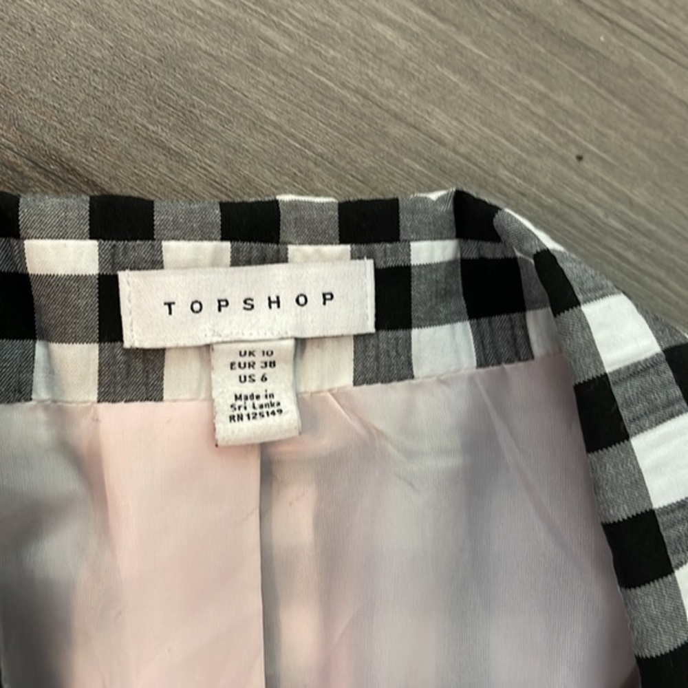 TopShop gingham blazer - Picture 3 of 5
